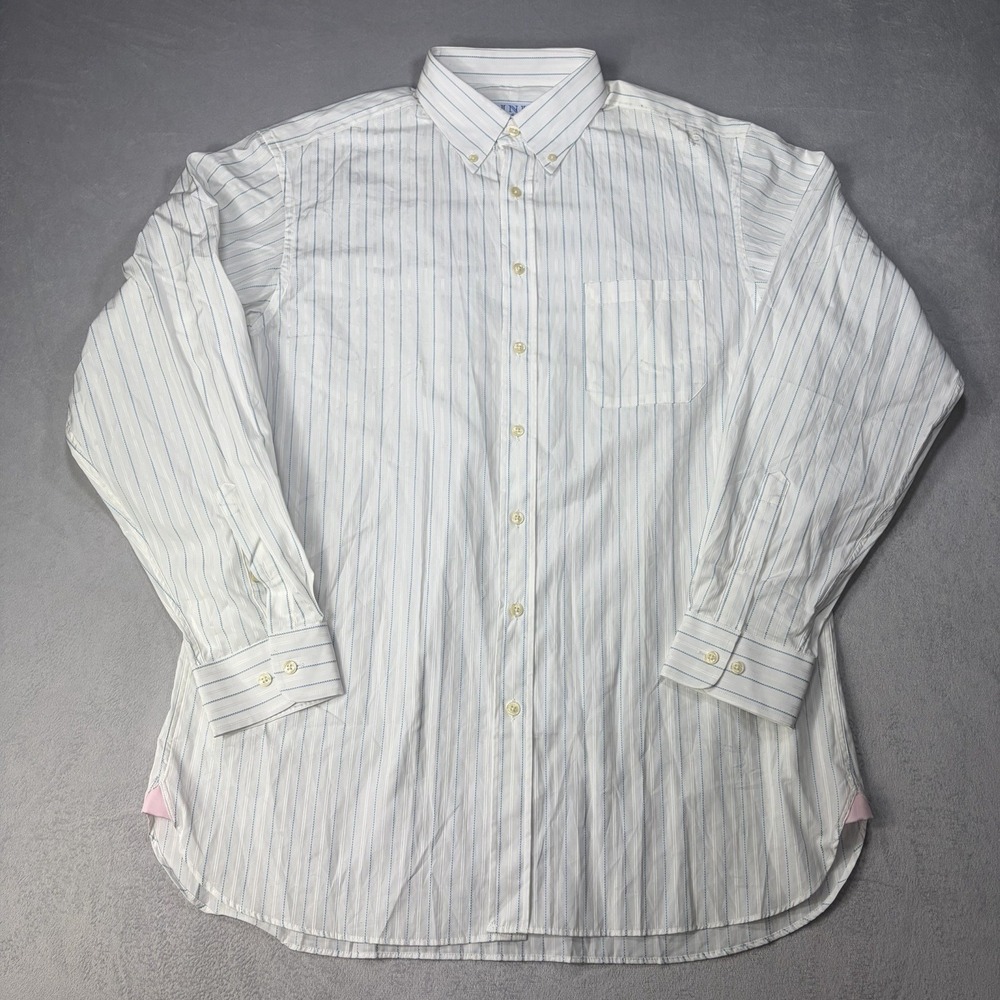 Thomas Pink Jermyn Street London Dress Shirt Men's Size 16.1/2 White Stripped